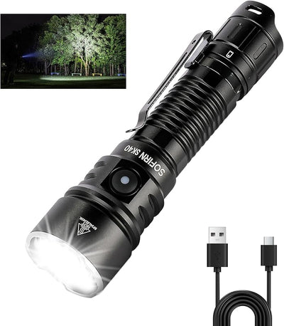 Linterna táctica SK40 3200 lúmenes recargable EDC