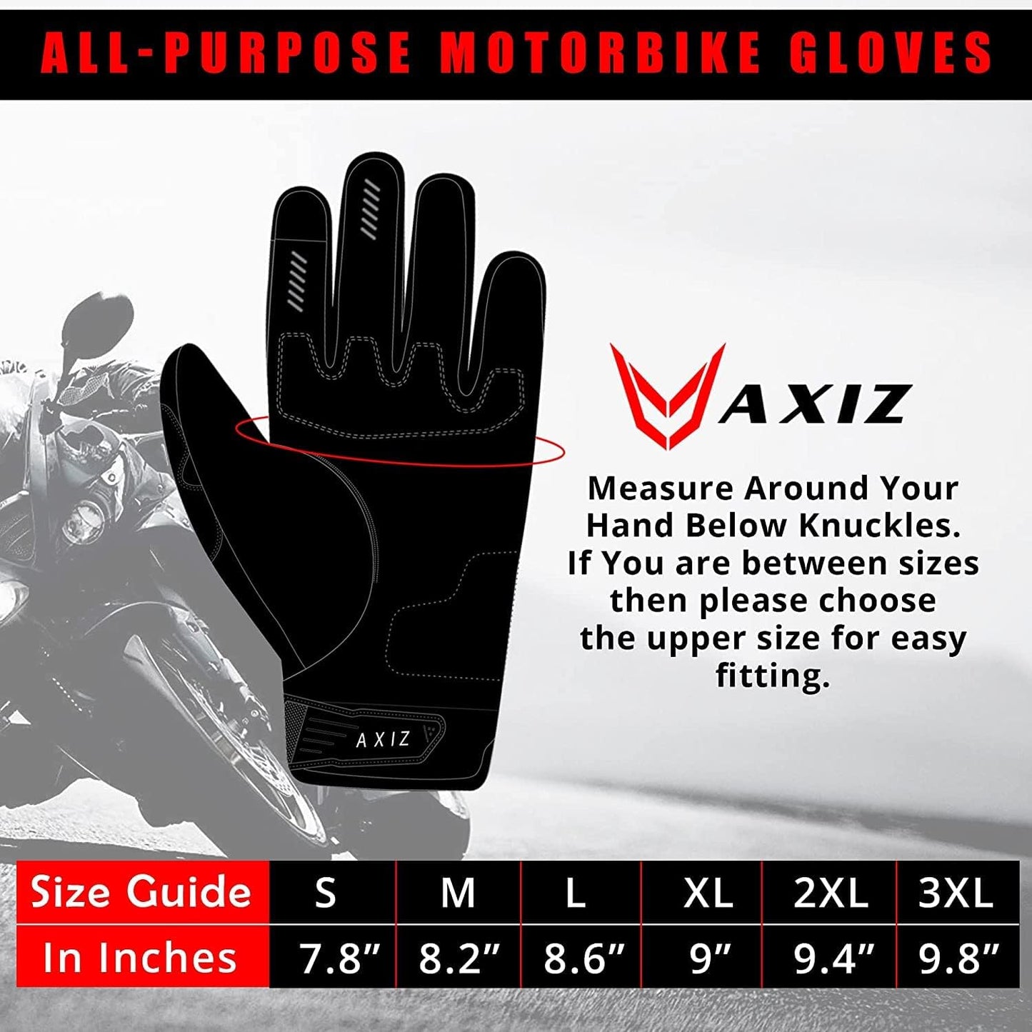 Guantes motocicleta tactiles para hombre mujer MTB BMX
