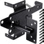 Pestillo puerta autoblocante PVC acero inox color negro