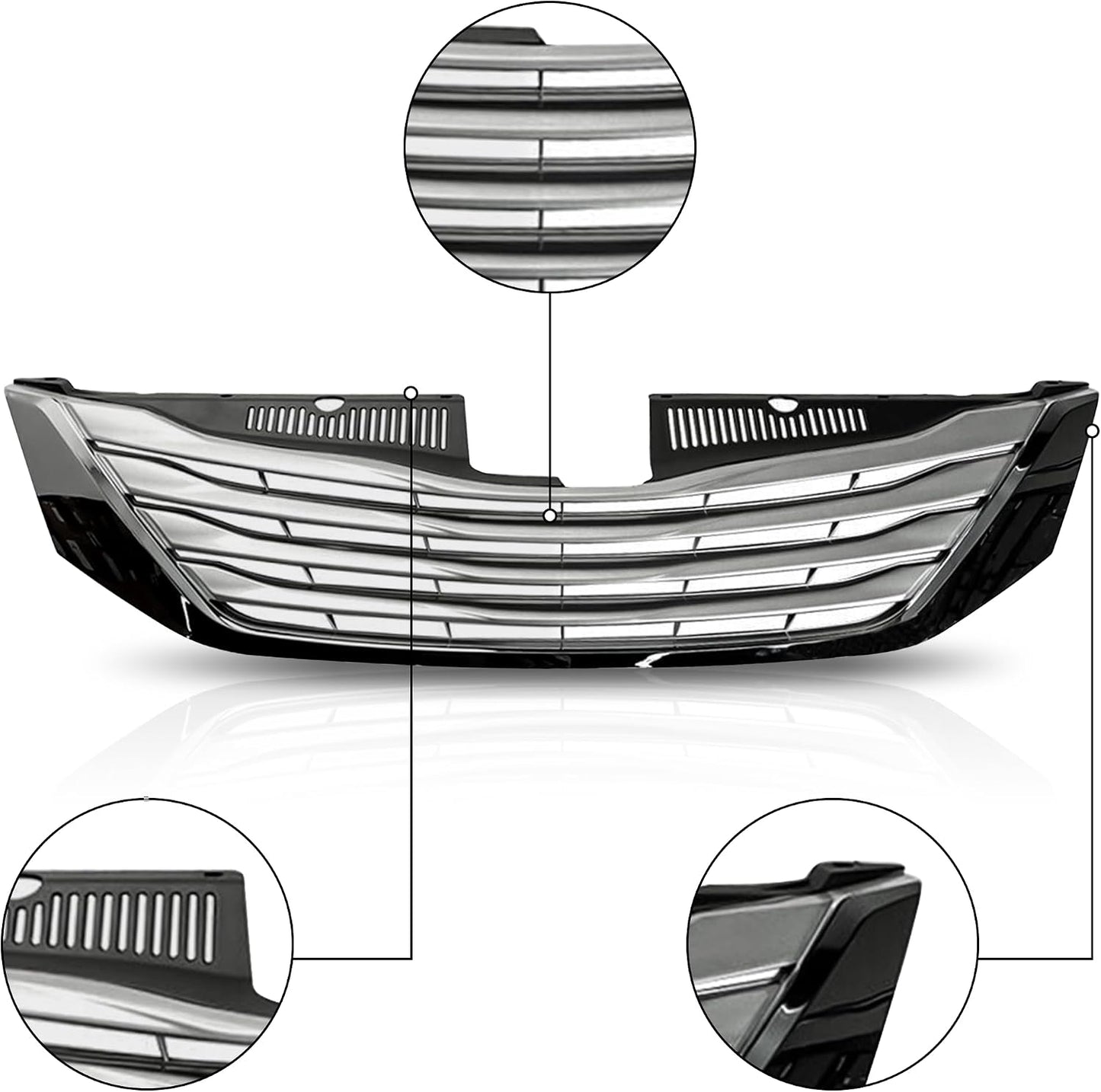 Parrilla delantera cromada para Toyota Sienna