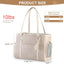 Bolsa transporte mascotas cuero aprobada aerolíneas beige