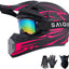 Casco motocross integral para niños y jóvenes