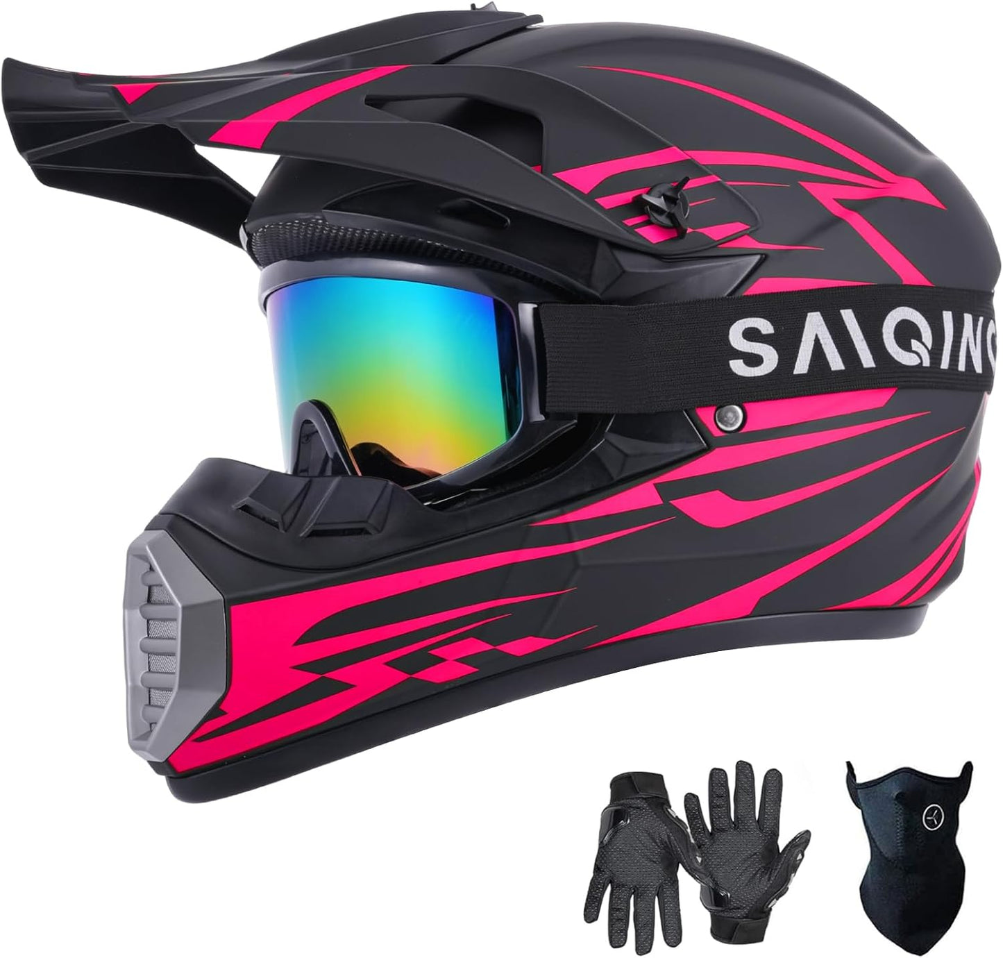 Casco motocross integral para niños y jóvenes