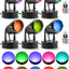 Focos RGB interiores con control remoto 120V 10W pack 6