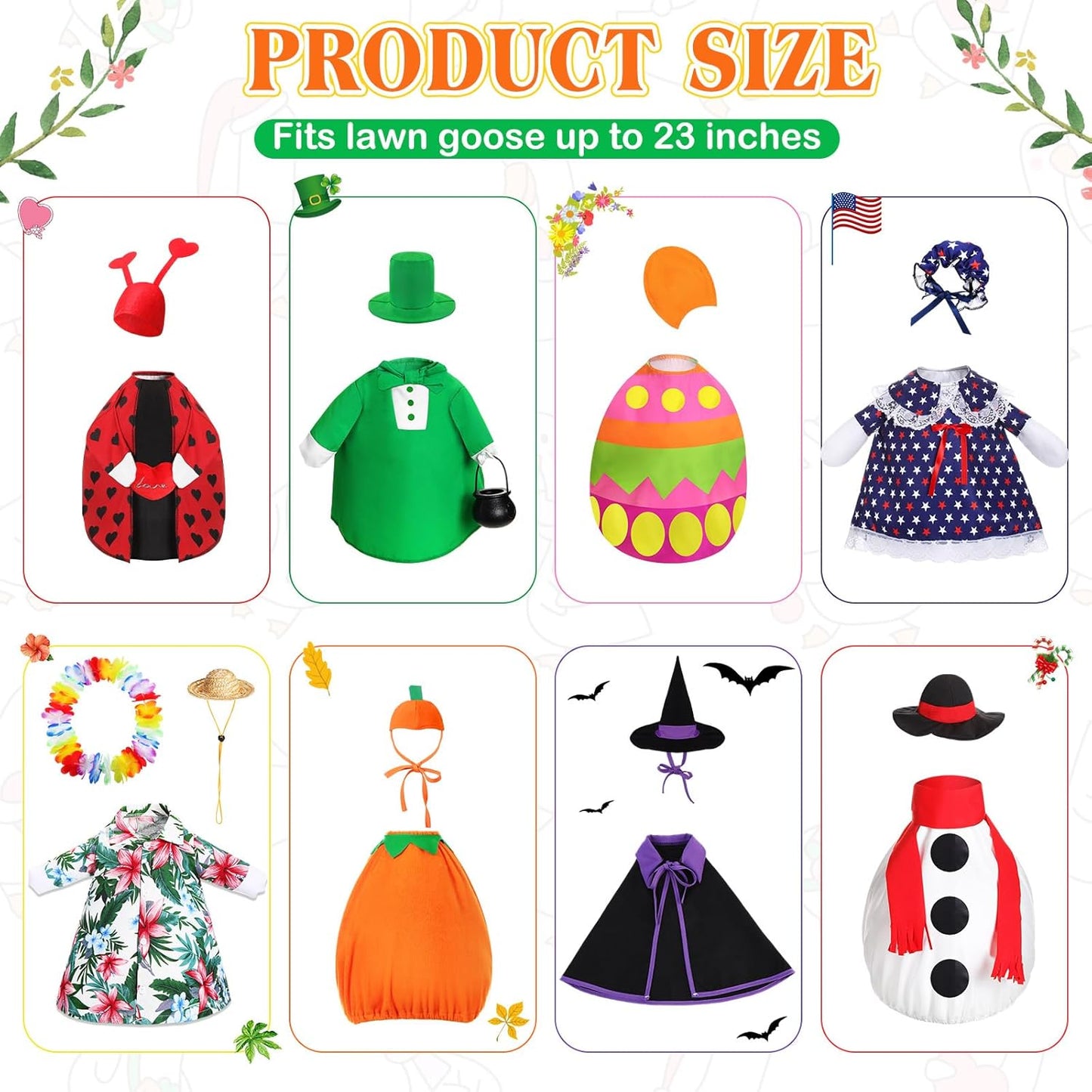 8 Trajes Ganso 23" Pack Estaciones Otoño