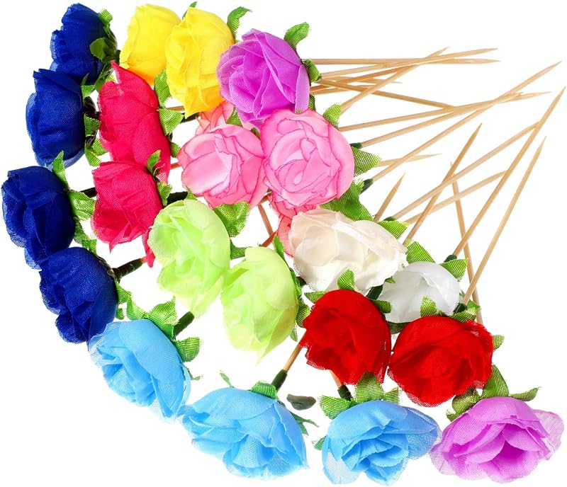 100 Palillos Bambú 4.7pulg para Aperitivos Bodas