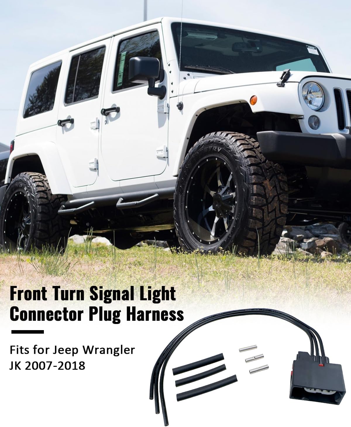 Arnés conector señal giro Jeep Wrangler JK 07-18 negro