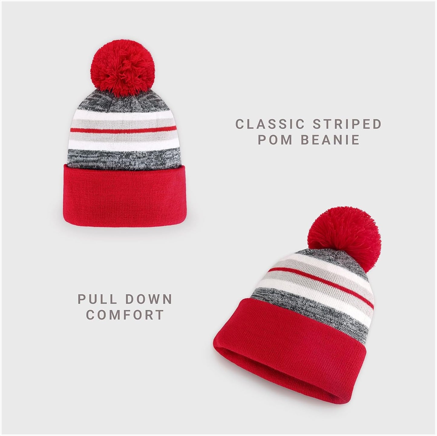 Gorro de invierno acrílico para hombre y mujer con borde