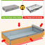 Contenedores almacenamiento bajo cama 4.5" set 2 con soporte