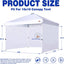 Marco para toldo 10x10pulg pack 3 color blanco