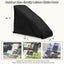 Funda silla gravedad cero 600D resistente agua negro 39"