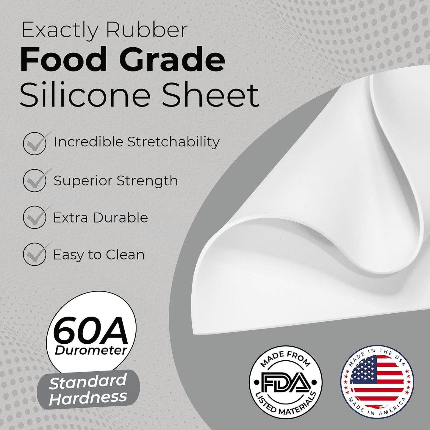Alfombrilla silicona grado alimenticio -80 a 450f