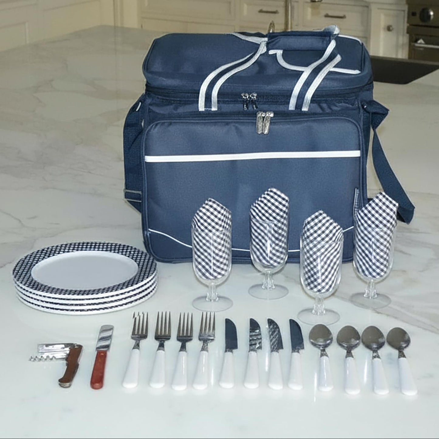 Enfriador picnic aislado para 4 fabricado EE.UU.