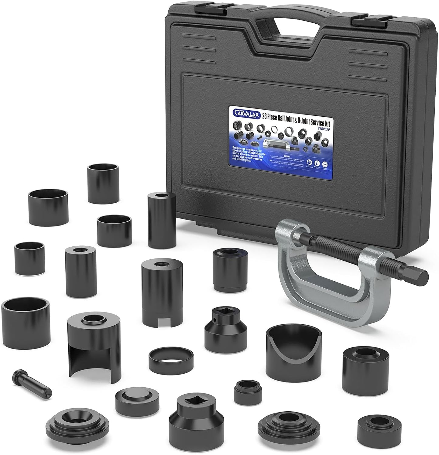 Kit prensa rótula 23 pzas adaptadores universales coche