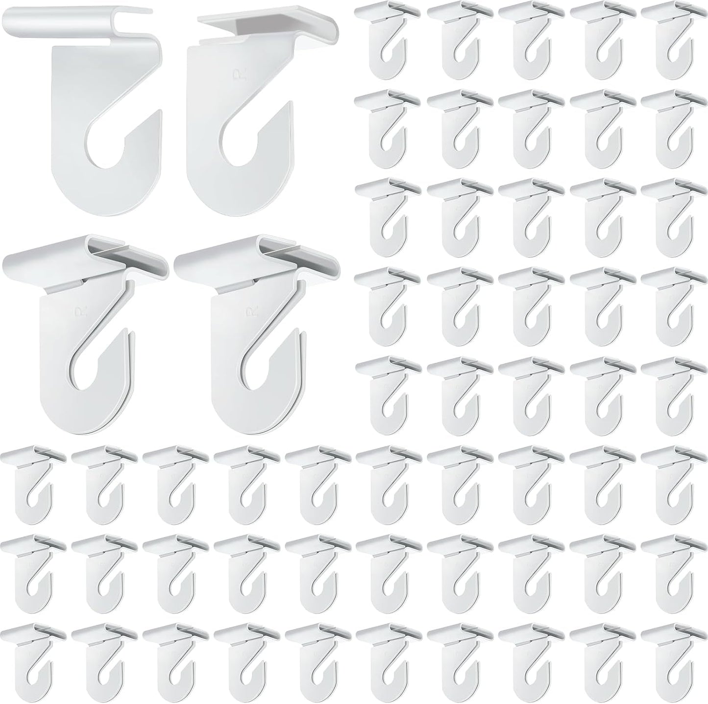 100 Pzas Ganchos Metal Soportan 20lb Aulas Oficinas