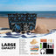 Bolsa playa impermeable mujer plegable con bolsillos