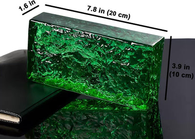Bloques vidrio transparente patrón hielo para decoración pared