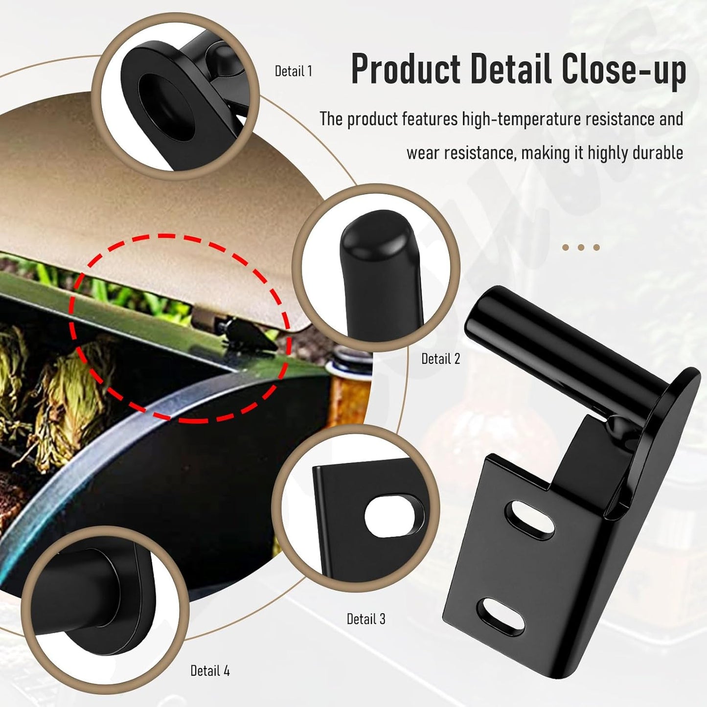 Kit bisagra tapa Traeger con accesorios