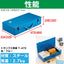 Caja herramientas maletero 47x24x11cm Azul