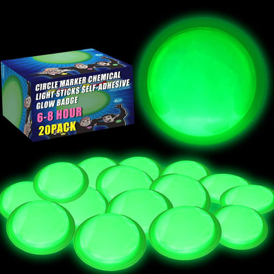 20 Marcadores Luz Química Autoadhesivos Impermeables 6-8h