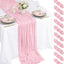 Mesa gasas 10 caminos rosa claro 120pulg rústico