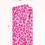 Porta-libreta magnética con bolsillo 13x23cm rosa leopardo