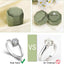 Caja terciopelo anillos 3 ranuras boda vintage verde