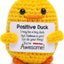 Pato de ganchillo decorativo regalo inspiracional