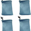 Bolsa malla nailon con cordón para viaje 5uds azul