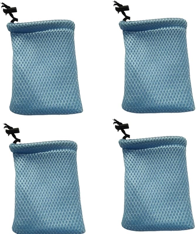 Bolsa malla nailon con cordón para viaje 5uds azul