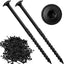 200 Pzas tornillos Star Drive madera 14x4" negros