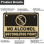 2 Letreros Advertencia Aluminio 10x7" Resistente UV