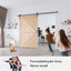 Puerta corrediza granero 54x84" kit herrajes asa incluida