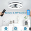 Ventilador techo 20pulg luz LED regulable 3000K-6500K