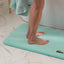 Alfombra Lacoste con cocodrilo azul