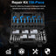 Kit Helicoil 156 Pzas con Brocas HSS y Machos 1/4-1/2