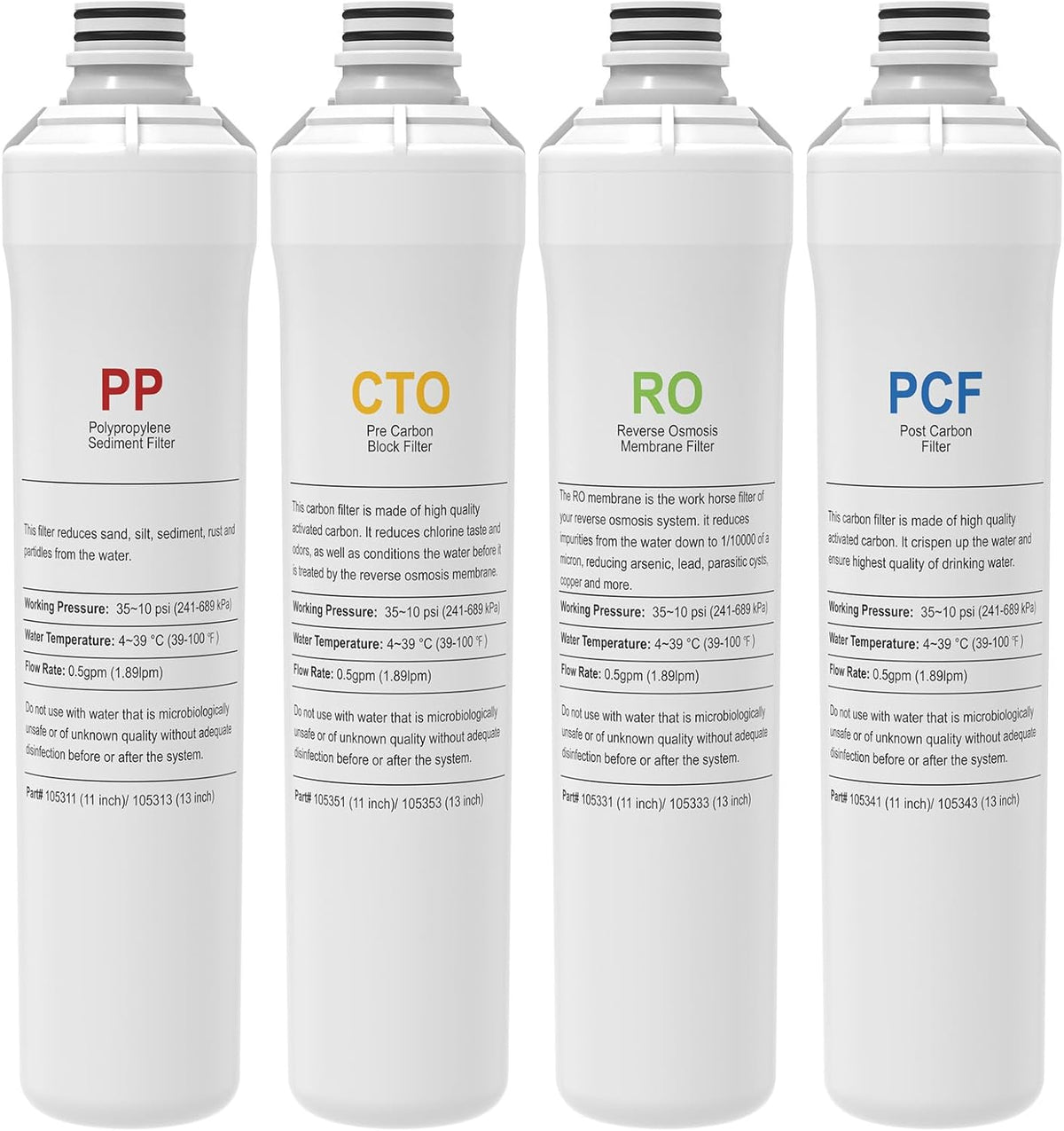 Kit filtración RO para sistema Watts Premier Zero/Pure Plus