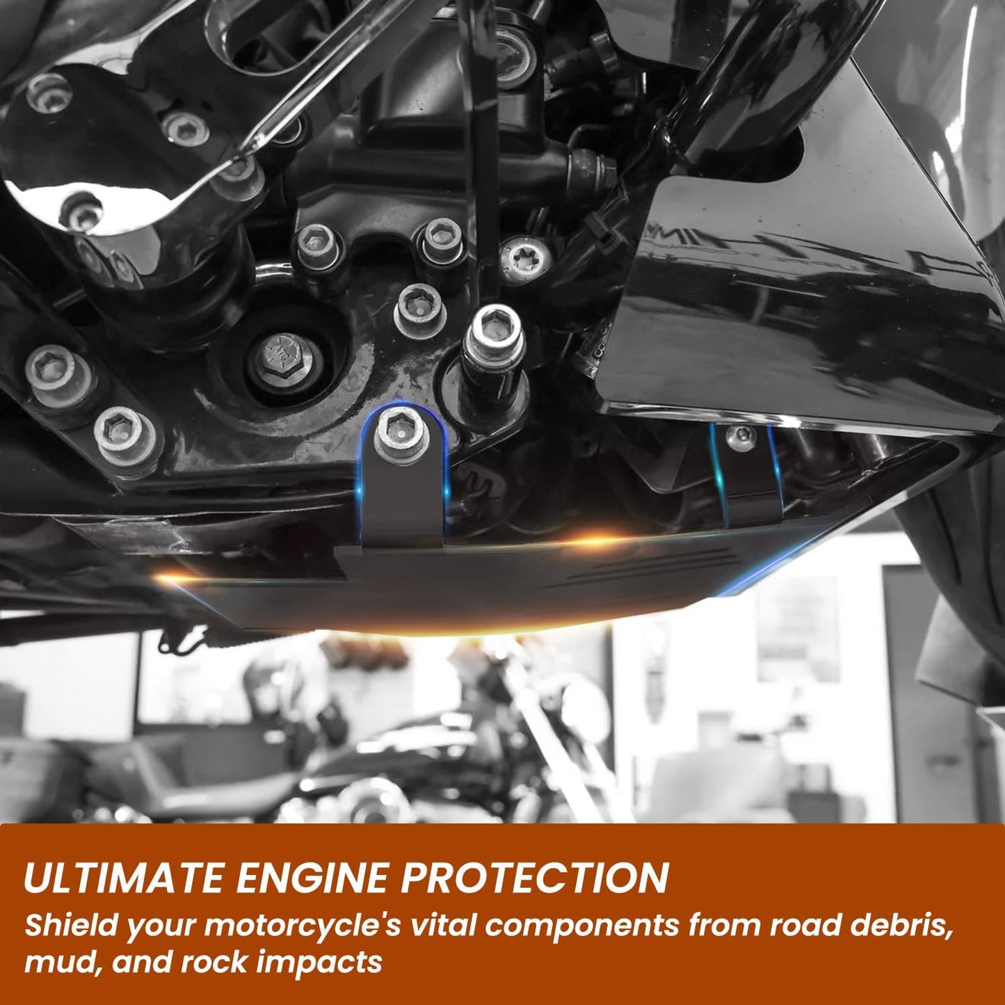 Placa deslizante aluminio comp Harley Touring 2024-26