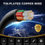 Cable eléctrico 8 conductores 18 AWG negro PVC trenzado