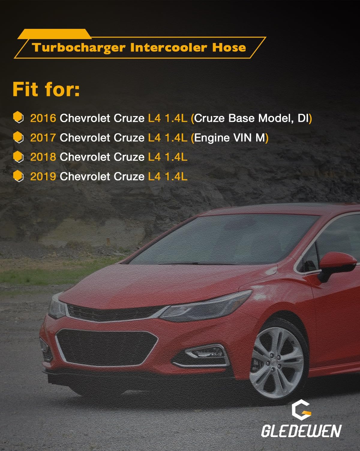 Manguera intercooler comp Chevrolet Cruze L4 16-19