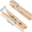400 Alfileres Madera 3pulg Resistentes para Ropa Manualidades