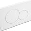 Placa actuador doble Sigma01 para inodoro pared blanco