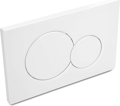Placa actuador doble Sigma01 para inodoro pared blanco