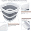 Cubo plegable 5L sin BPA para coche camping playa