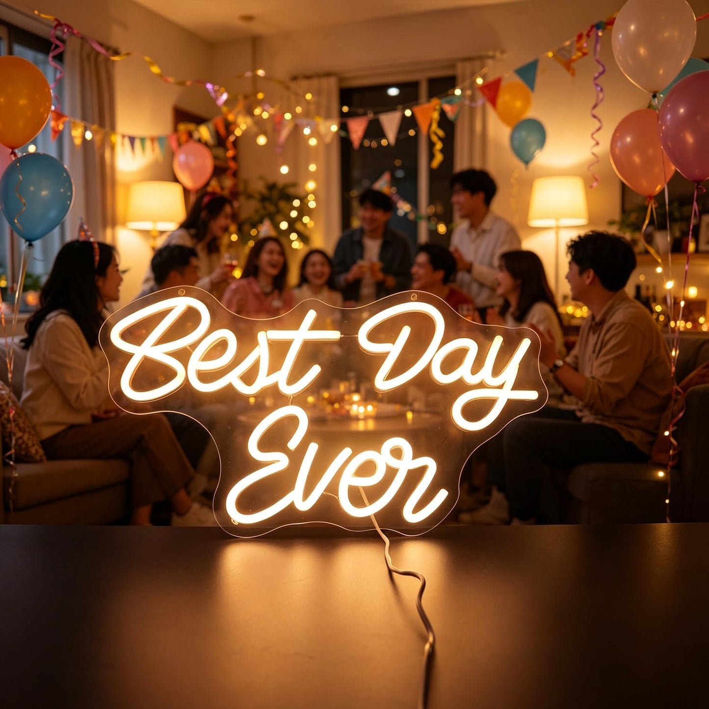 Letrero neón LED con atenuador luz decoración pared regalo boda