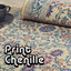 Alfombra poliéster 24x72" rectangular beige