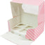 Caja magdalenas resistente con inserto 6 unidades rayas