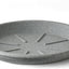 Platillo redondo 16pulg para plantas concreto gris resistente