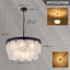 Candelabro moderno de cristal 22pulg negra para isla cocina