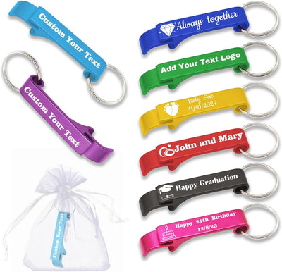100 Llaveros Aluminio Personalizados con Logotipo